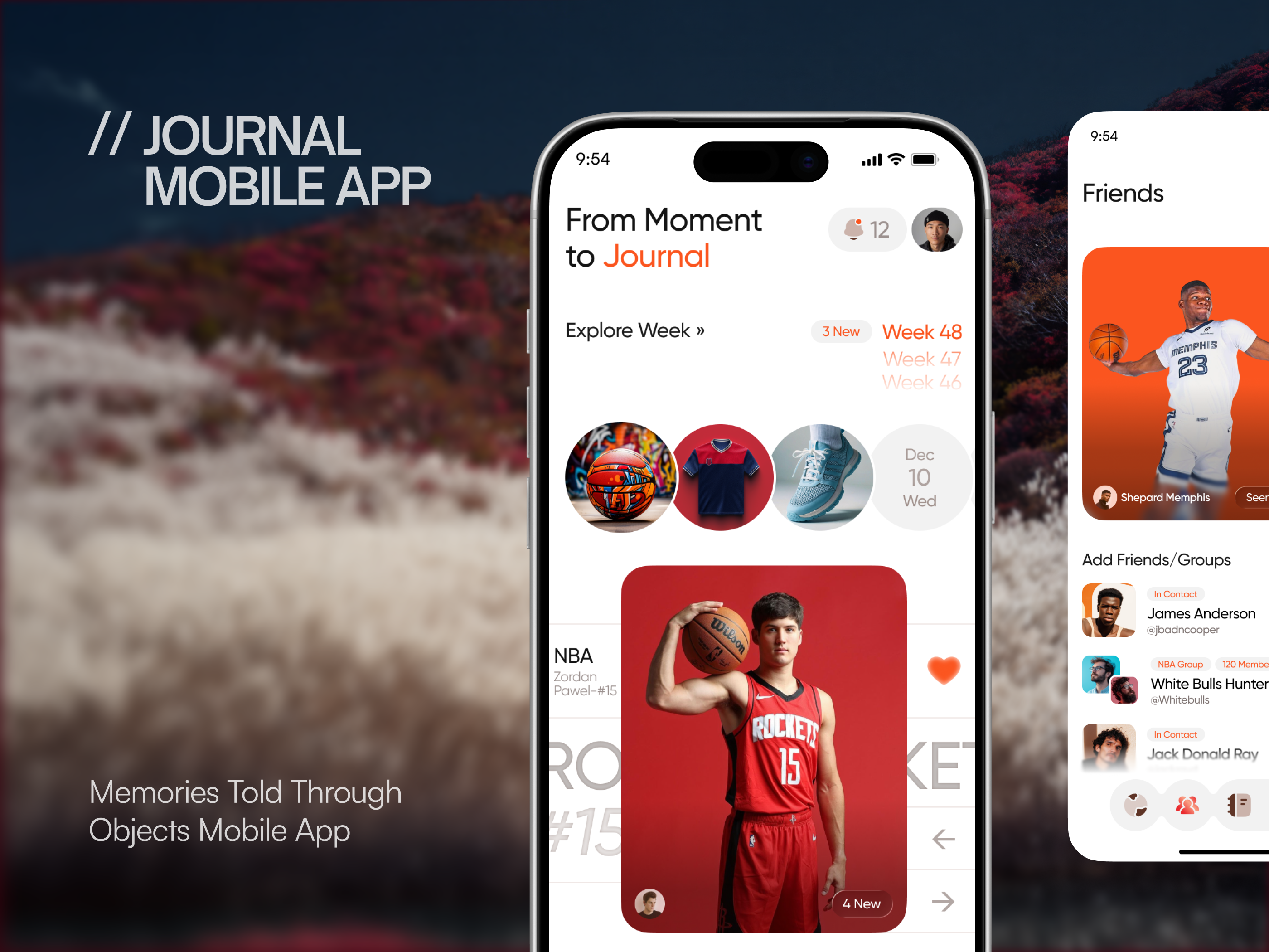 Example of Artifact — Memories Told Through Objects Mobile App UI UX Design