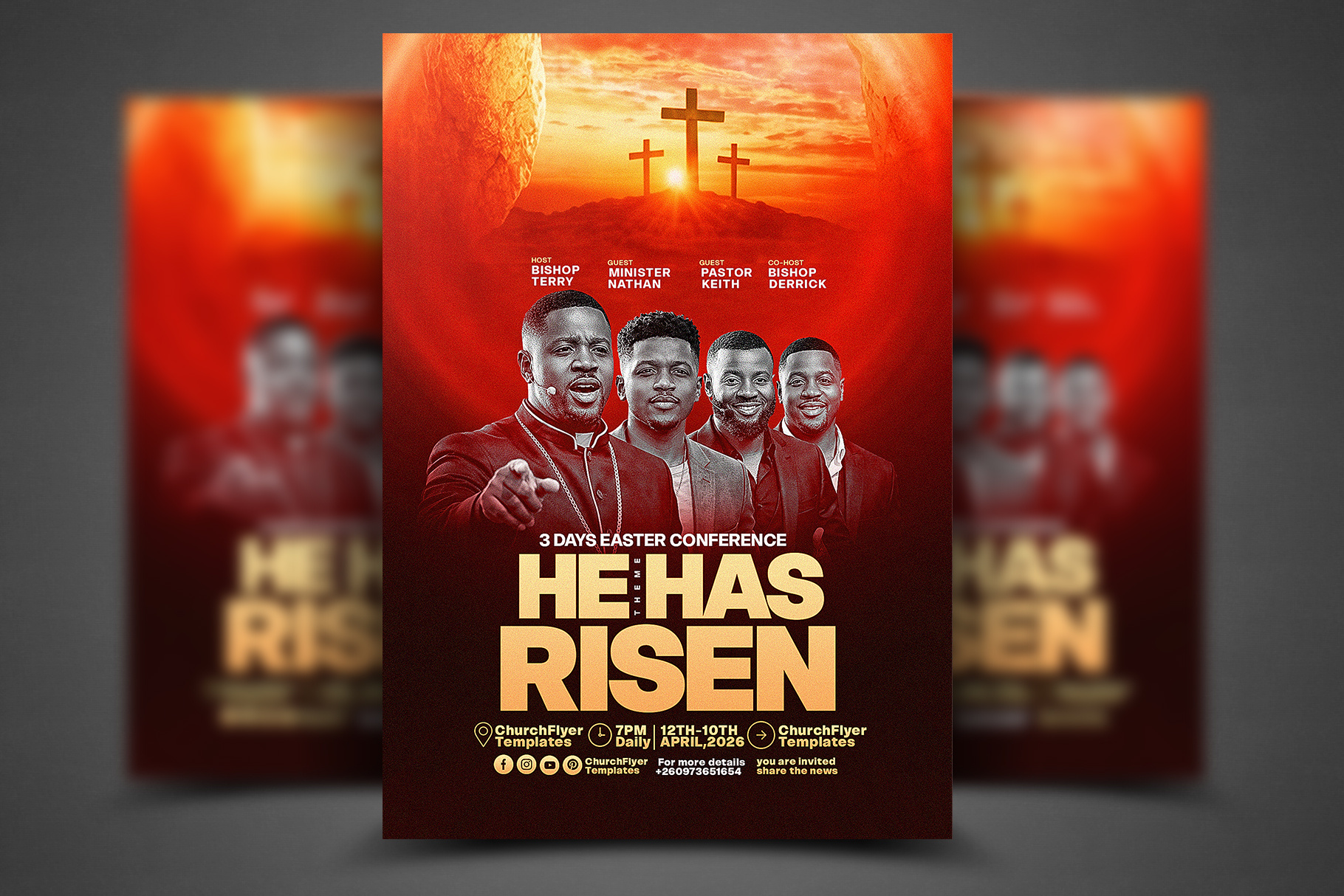 Example of Easter Conference Flyer Designing