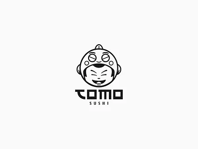 Logo mark "Tomo" SUSHI Restaurant animation brand identity branding design graphic design illustration logo logo design logo icon logo mark logotype luxury branding luxury logo mascot logo monogram logo vector
