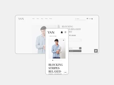 YAN graphic design grayom ui user interface design ux ui