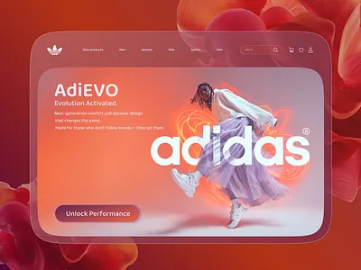 Adidas Originals - AdiEvo - Evolution Activated. UI experiment. adidas graphic design ui ux web webdesign