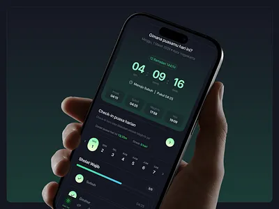 Kala Muslim App app design gradient mobile app muslim muslim app ramadhan ramadhan tracker screen ui uiux