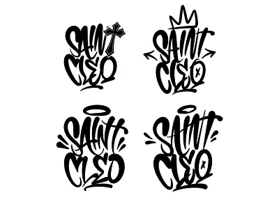"Saint Cleo" Logo Clothing Brand branding design font graffiti lettering logo logo brand tshirt typography