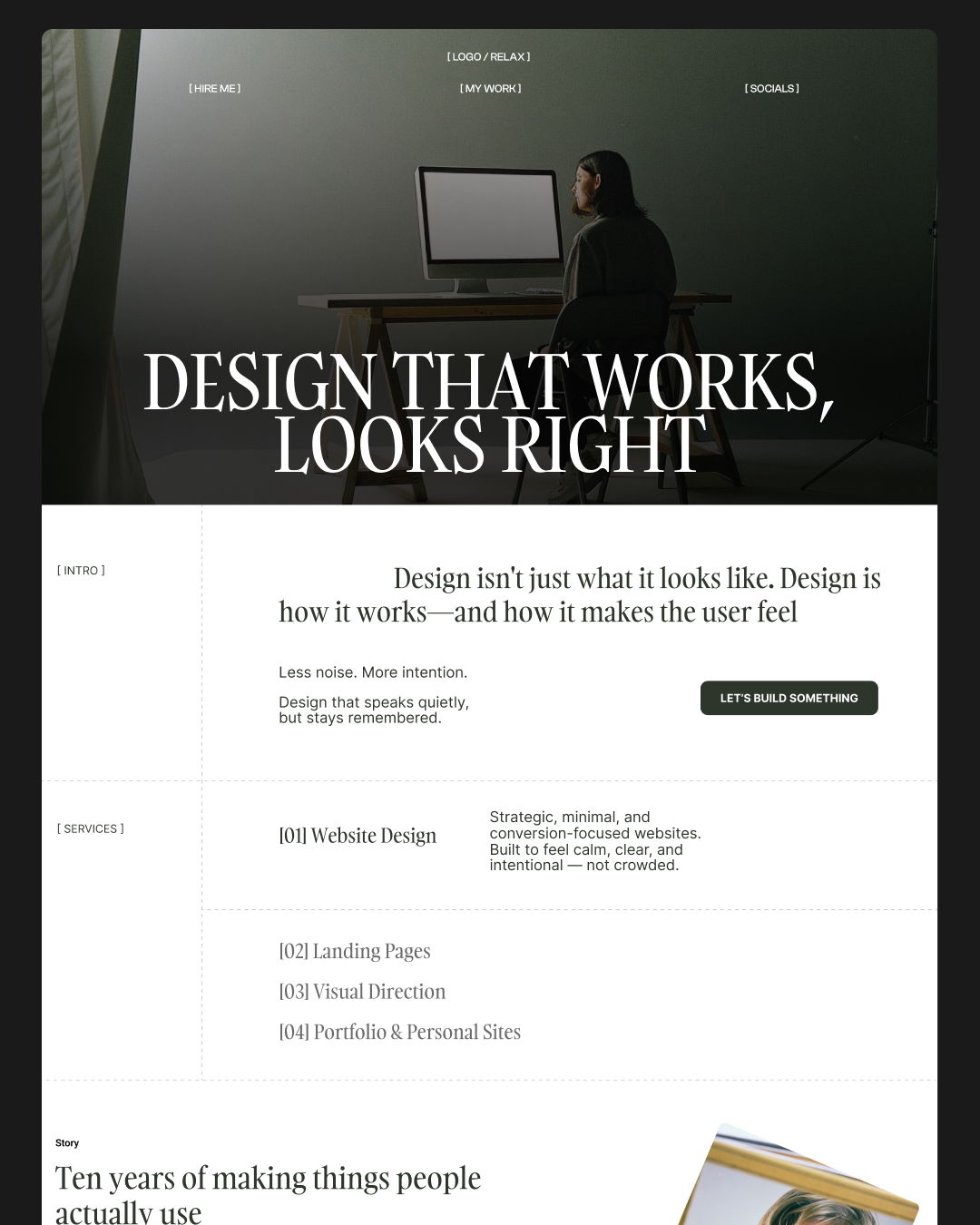 Portfolio Website Design 2026 ai website figma design graphic design landing page modern website swiss style swiss website typography ui web design