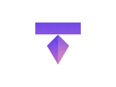 t letter logo design with diamond symbol app icon branding diamond symbol illustration logo logo design t letter logo t logo