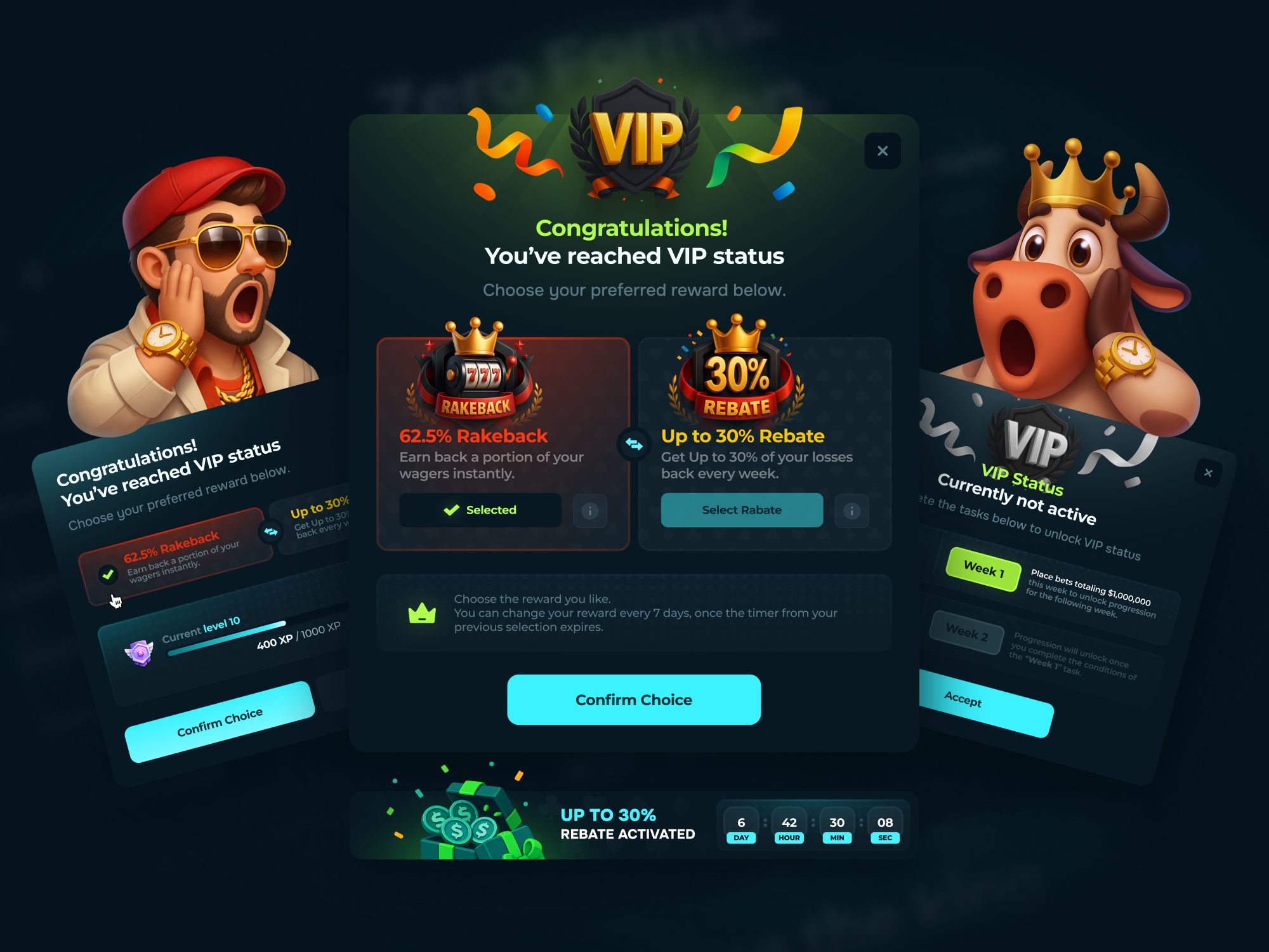 Example of EarnBet Casino - VIP Program