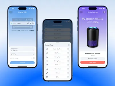AirCheck - Mobile App Concept air pollution app air quality monitoring app air quality tracking app clean design forecast home automation ui iot device mobile app monitor saas stylish tracker tracking app ui ux design weather weather forecast weather mobile app