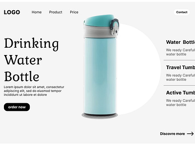 Water bottle web design adobe photoshop branding design figma graphic design illustration logo typography ui ux vector web web design web ui web uiux web ux web ux ui