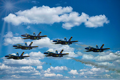 Blue Angels Delta Formation photo