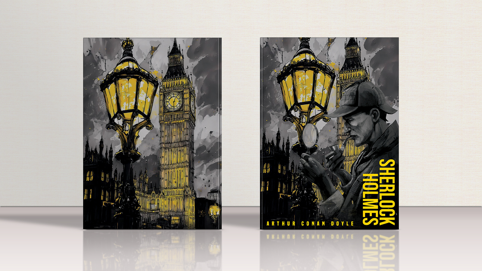Sherlock Holmes Book Cover Design | Concept Project app bookcoverdesign bookdesign branding conceptdesign coverdesign design designconcept editorialdesign graphic design illustration logo sherlockholmes typography ui ux vector
