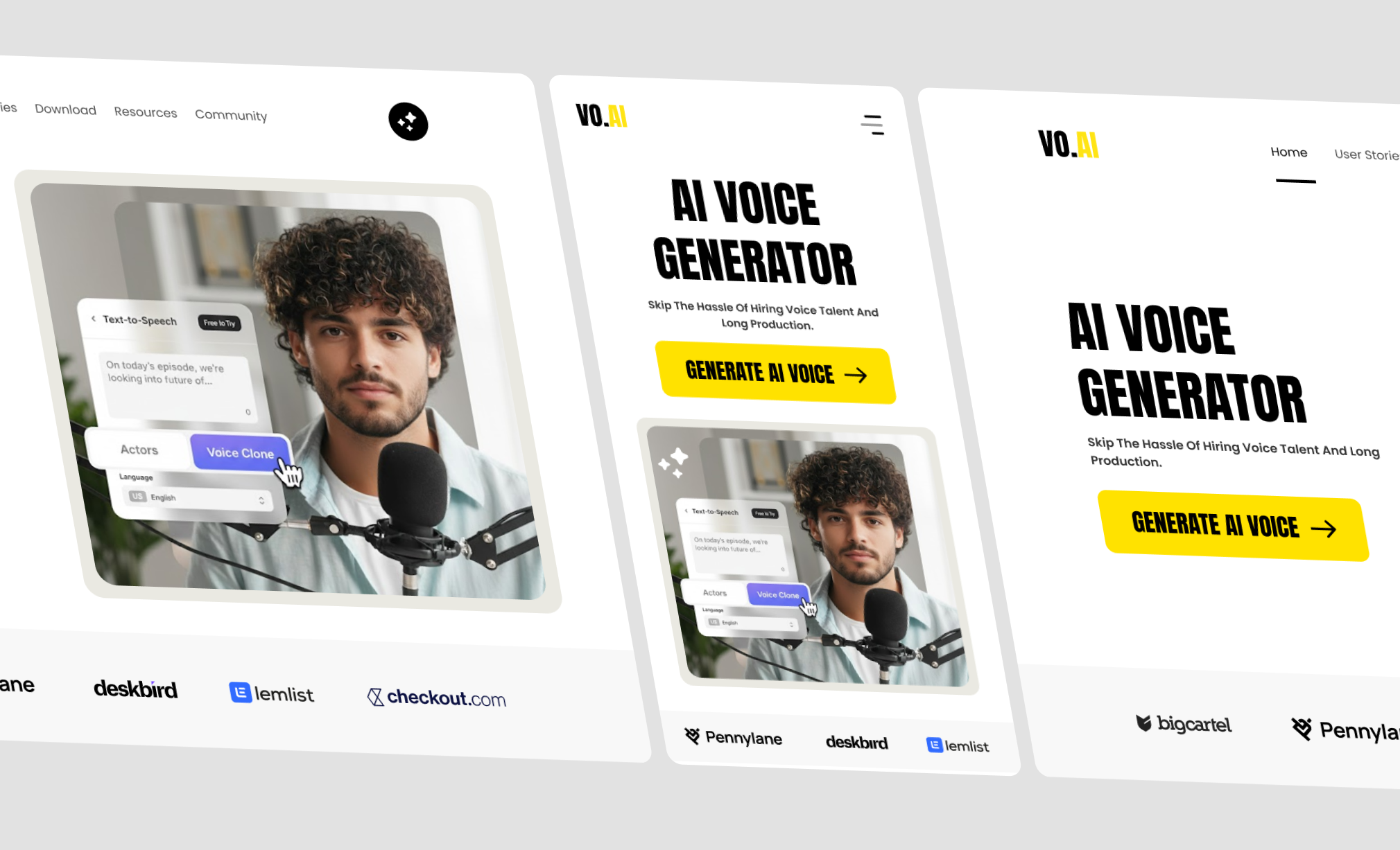 Example of Redesign Mobile First Ai Sass Web Design