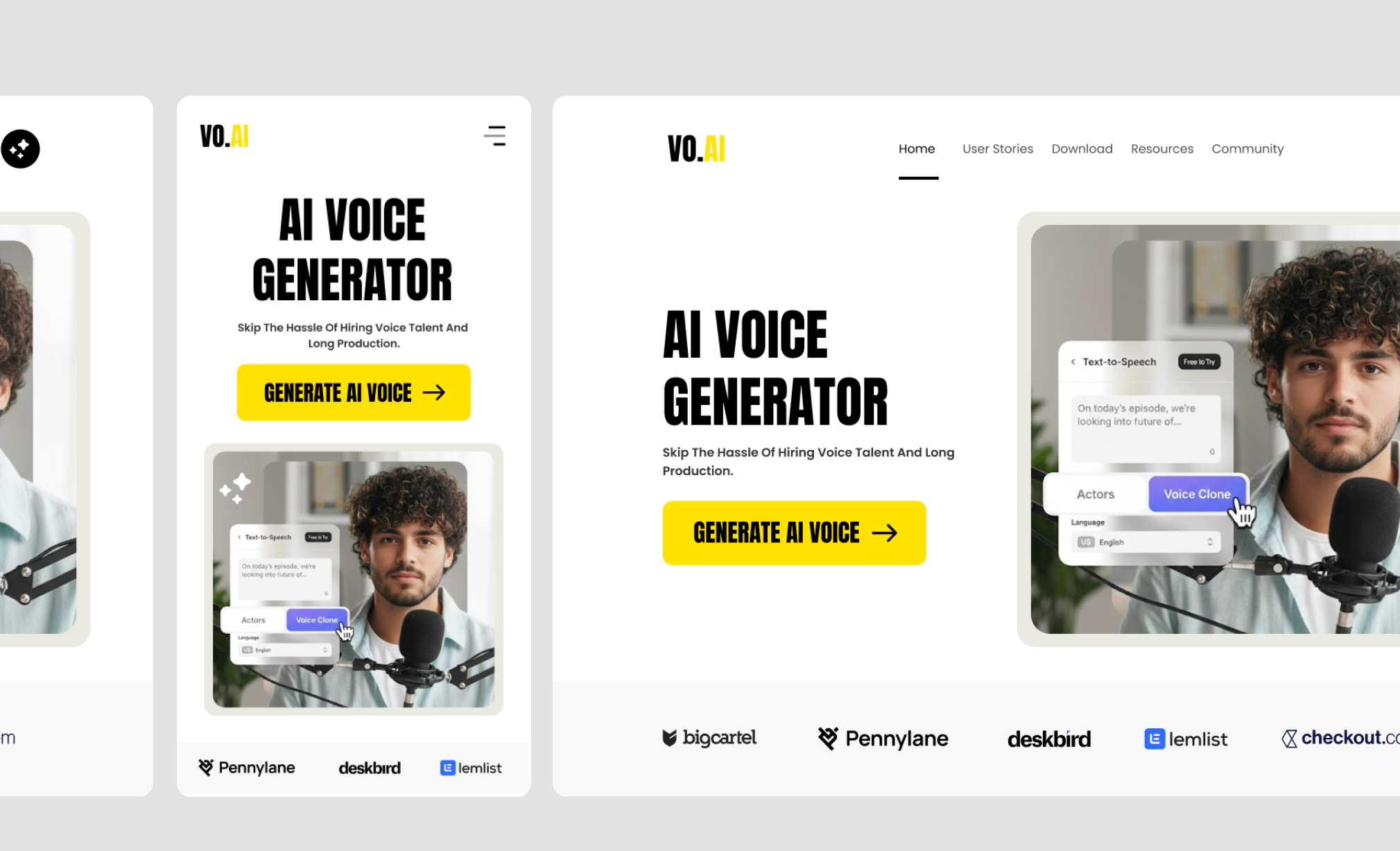 Example of Redesign Mobile First Ai Sass Web Design