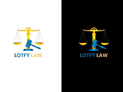 lotfy law logo practice branding graphic design logo