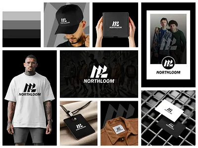 Northloom – Modern Streetwear Fashion Brand Logo & Identity apparel branding brand identity branding kit clothing brand fashion branding fashion logo luxury brand minimal logo ml logo monogram logo premium brand streetwear logo