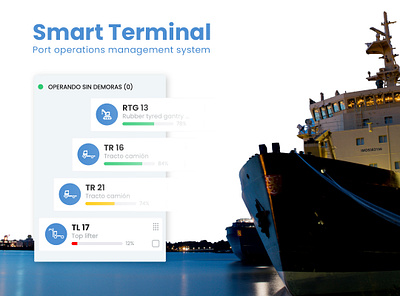 Software development for port operations - Smart Terminal app case study design management system ui ux