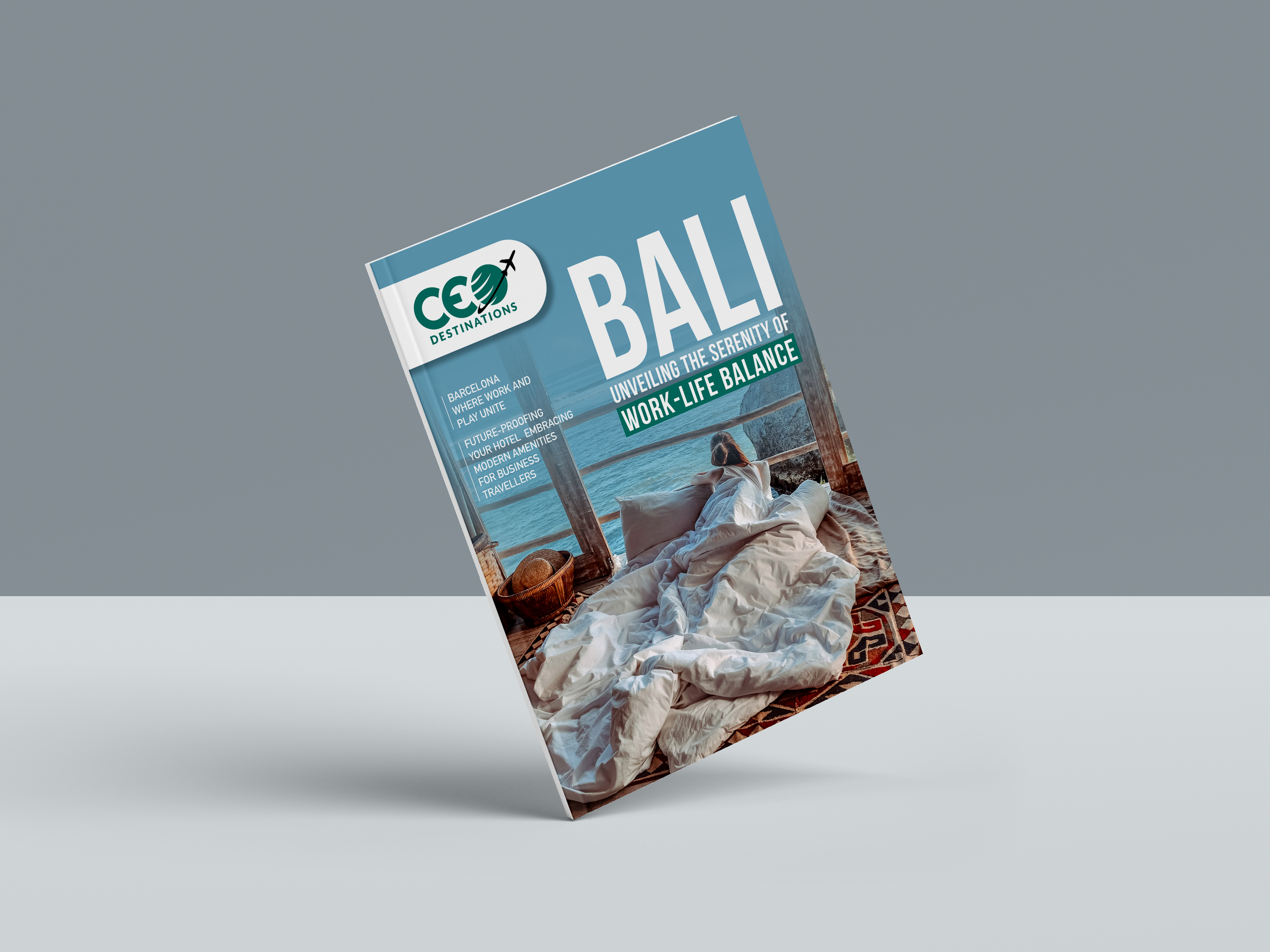 CEO Destinations – Business Travel Magazine Editorial Design adobe indesign branding editorial design layout design magazine cover magazine layout print design travel typography