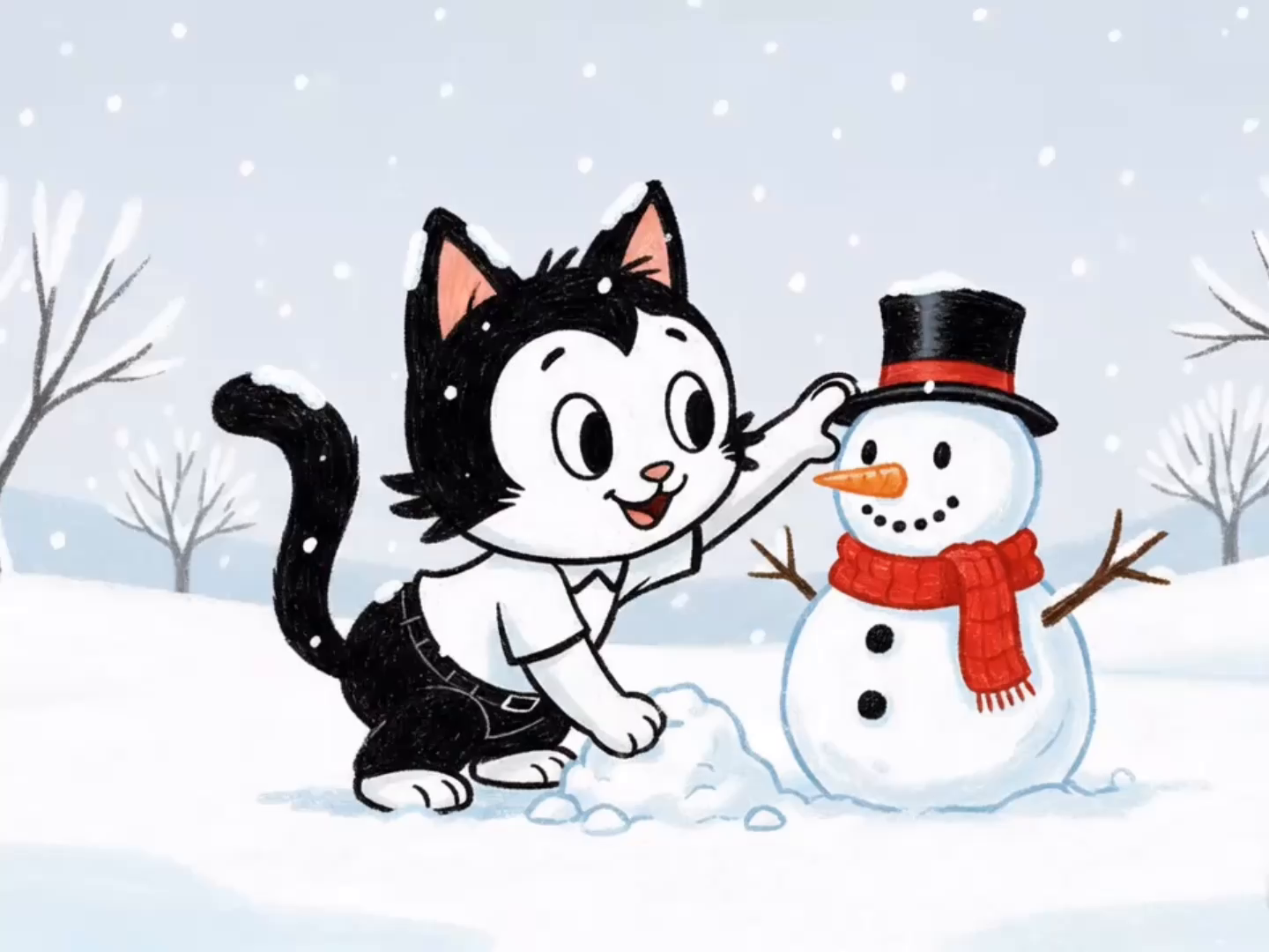 Day 02 I First Snow I 下雪啦！衝鴨 ❄️