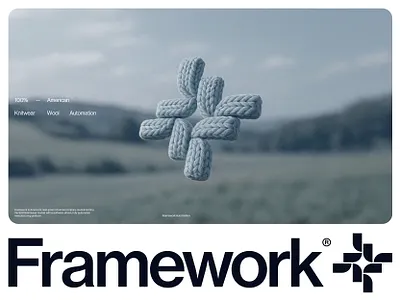 Framework; Unused Logo Design for A Knitwear Brand (UP FOR SALE) abstract logo apparel logo apparel logo desiger brand designer brand identity branding creative design garments logo graphic design icon knitwear logo logo design logo for sale minimal logo modern logo symbol typography unique logo