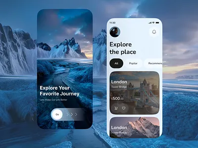 Travel App UI Concept advanture booking mobile mobile app mobile ui tour tourism tourist travel travel agency travel app trip ui ux vacation
