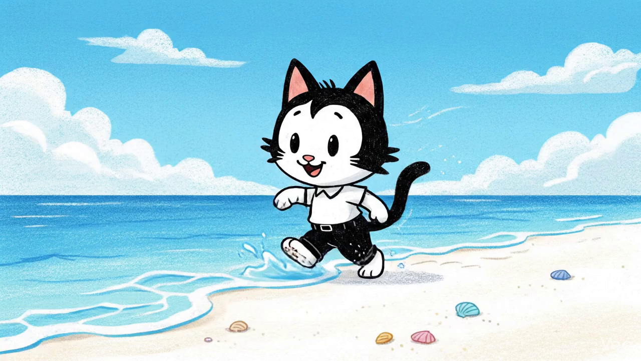 Day 07 I Paws in the Sand I 去海邊，聽海浪的聲音