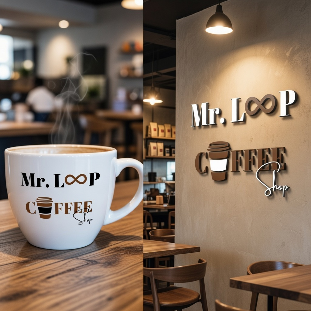 Example of Modern & Custom Coffee Shop Logo Design 