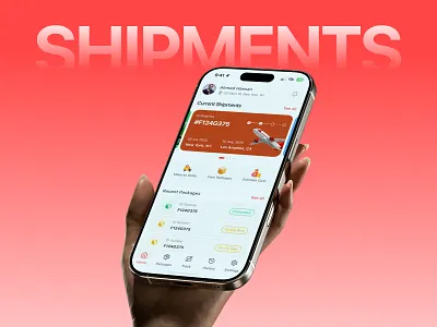 Shipment Tracking App | Mobile UI UX | Logistics Case Study animation app design landing logistic mobile app product design ui ux website