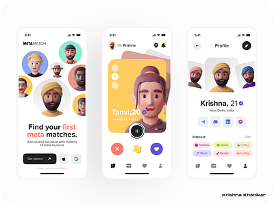 Meta Dating App ui