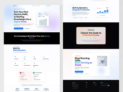 SaaS Landing Page – Conversion Focused UI animation graphic design landing page logo motion graphics ui web design