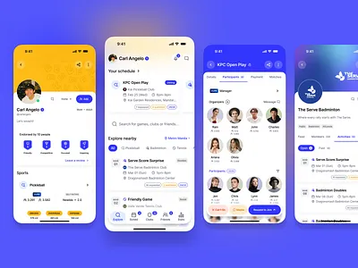 Reimagining a Sports Event Mobile Experience event app graphic design ios mobile app mobile app design redesign sports app sports event app ui user interface