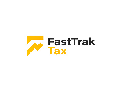 FastTrak Tax Logo bar logo creative logo data analyist f logo graph logo high minimalist logo tax logo up