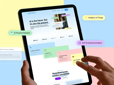Factacy - Branding & UI/UX Design animation brand collateral design brand discovery brand positioning brand stationary design branded templates branding colors gradients image graphics logo design saas technology website graphics website ui design