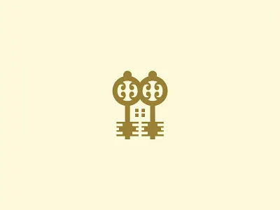 House Keys Logo adobe illustrator brand design branding building logo business logo clean logo company logo design home logo house logo key logo lock logo logo minimalist logo modern logo real estate logo