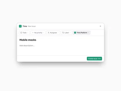 New ticket component dashboard modal new issue new task new ticket new todo product design task task create todo todo ticket ui ux