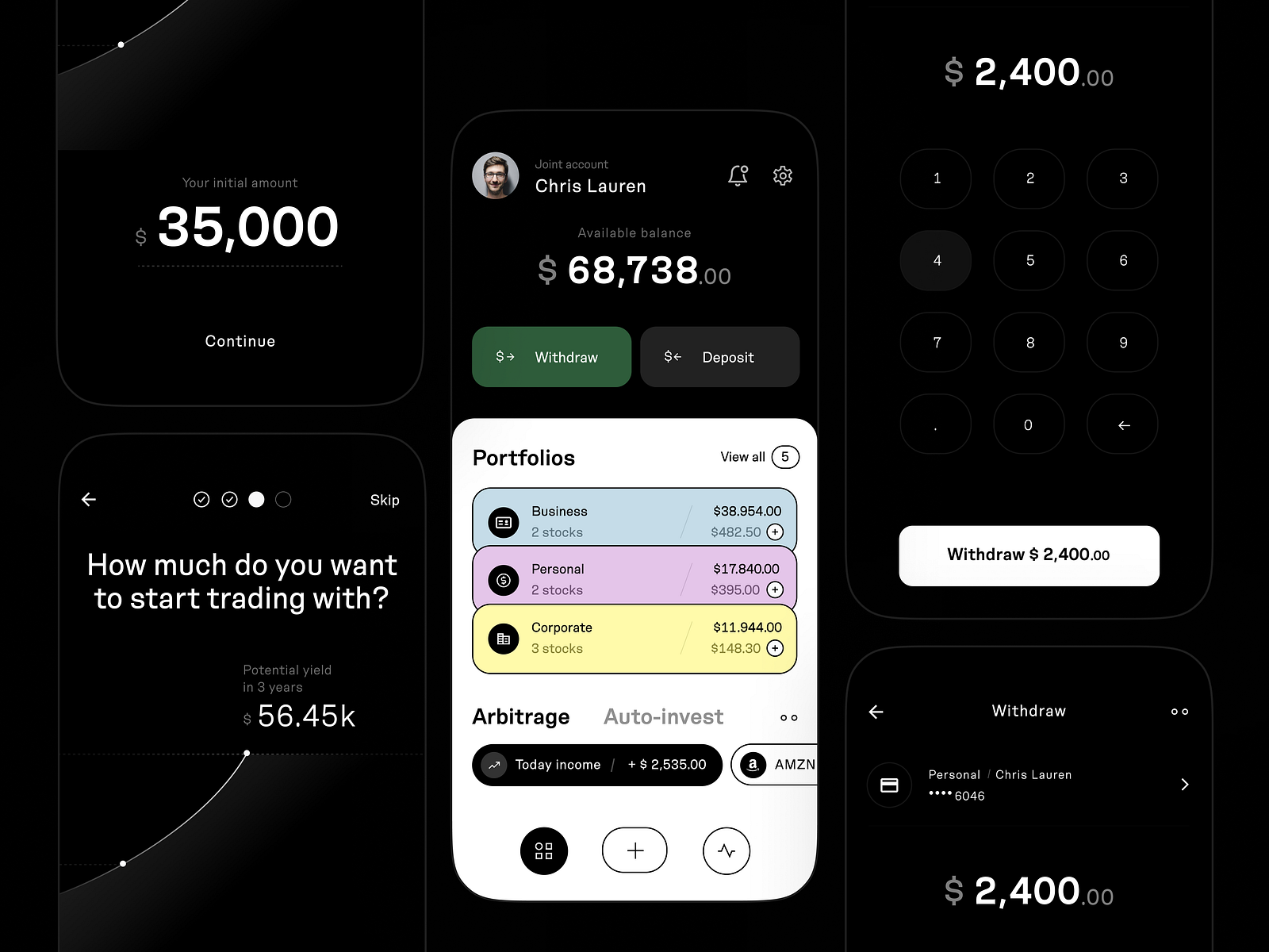 Trading App UI Design by Bareen Parvez on Dribbble