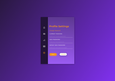 Daily UI - Settings Page app dailyui graphic design ui