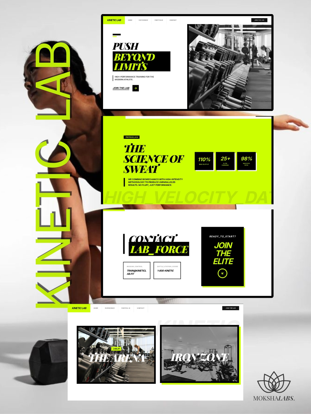 Kinetic Lab — Fitness & Performance Website Design