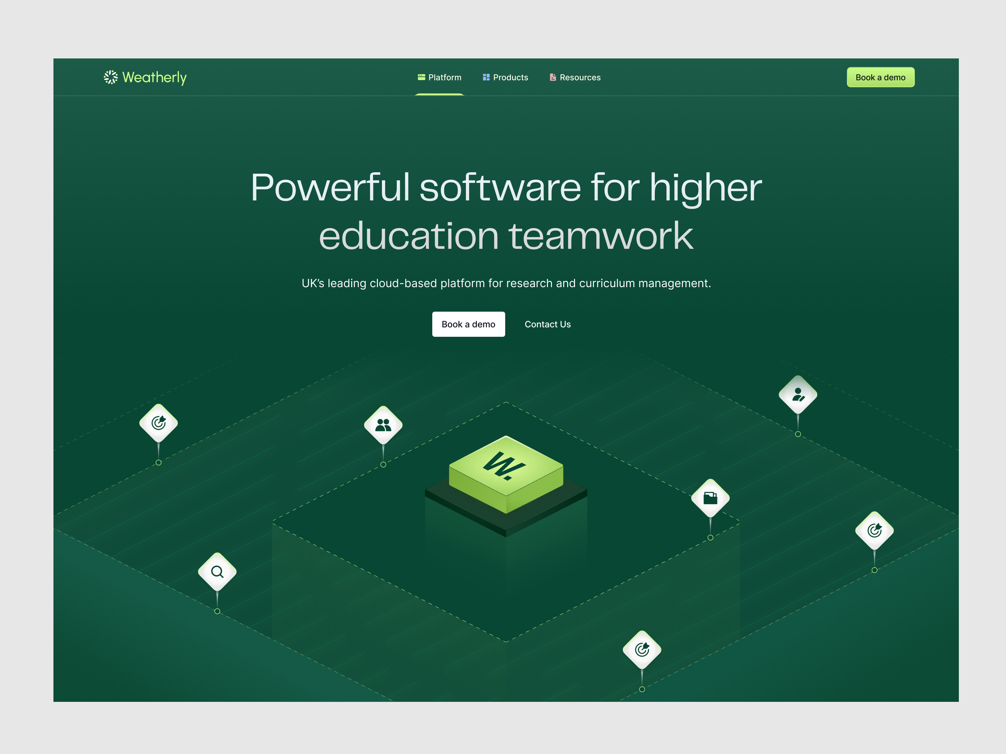 Home page concept for a client branding green hero illustration website