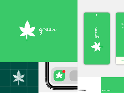 Green branding app appicon appicons design graphic design icon