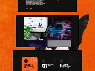 Creative Studio Website — Modern Agency Web Design agency website branding creative agency creative portfolio development digital studio graphic design landing page modern website studio website ui ui design ux web design web development website concept