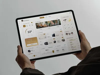 Smart Home Dashboard dashboard graphic design homeautomation minimal smart home tablet ui ux
