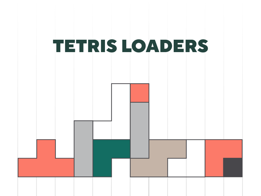Onboarding Loader animation branding design ecommerce games illustration illustrations loaders motion graphics tetris tetris games ui uiux