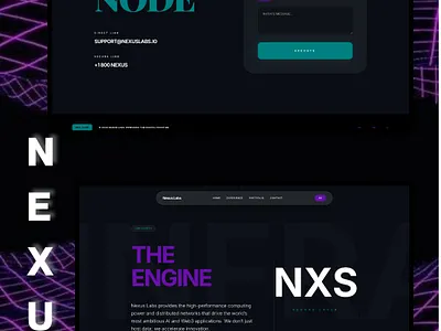 AI & Web3 Startup Website — Nexus Labs UI ai website branding dark ui landing page saas website startup website tech tech startup tech website technology ui ui design ux web design web3