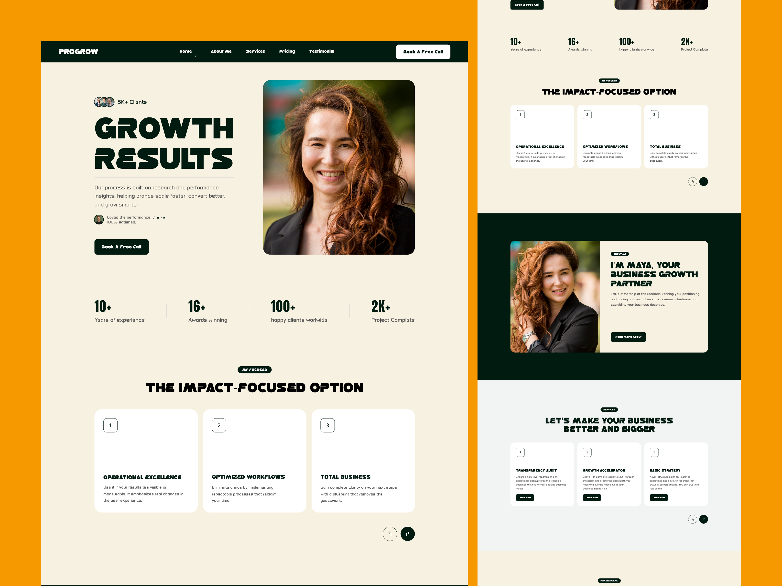 Redesign - Coach Website. business growth coach website coach website coach website landing page product design agency startup startup agency startup services ui ux website website agency