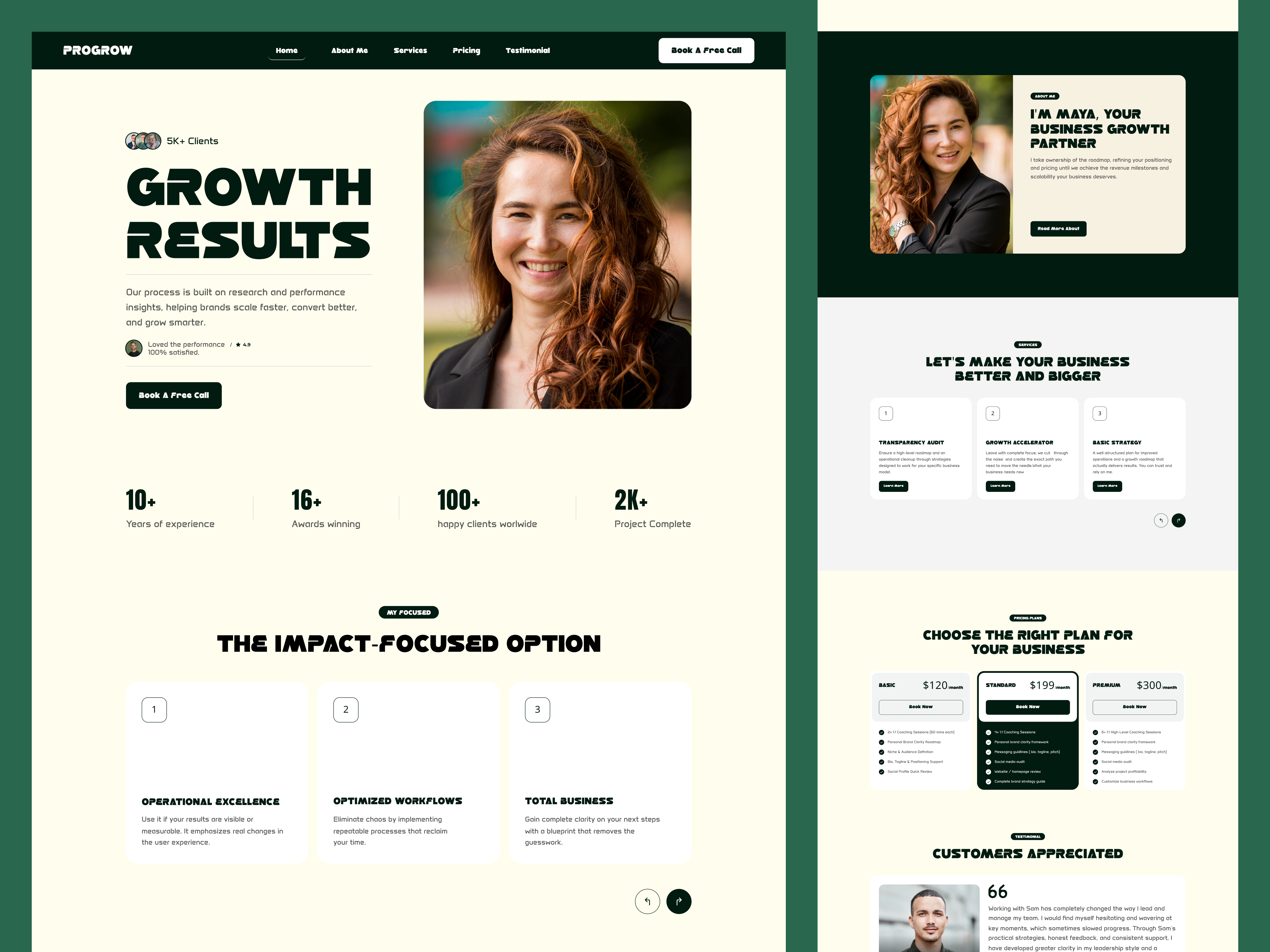 Redesign - Coach Website Landing Page. business growth coach website coach website coach website landing page product design agency startup startup agency startup services ui ux website website agency