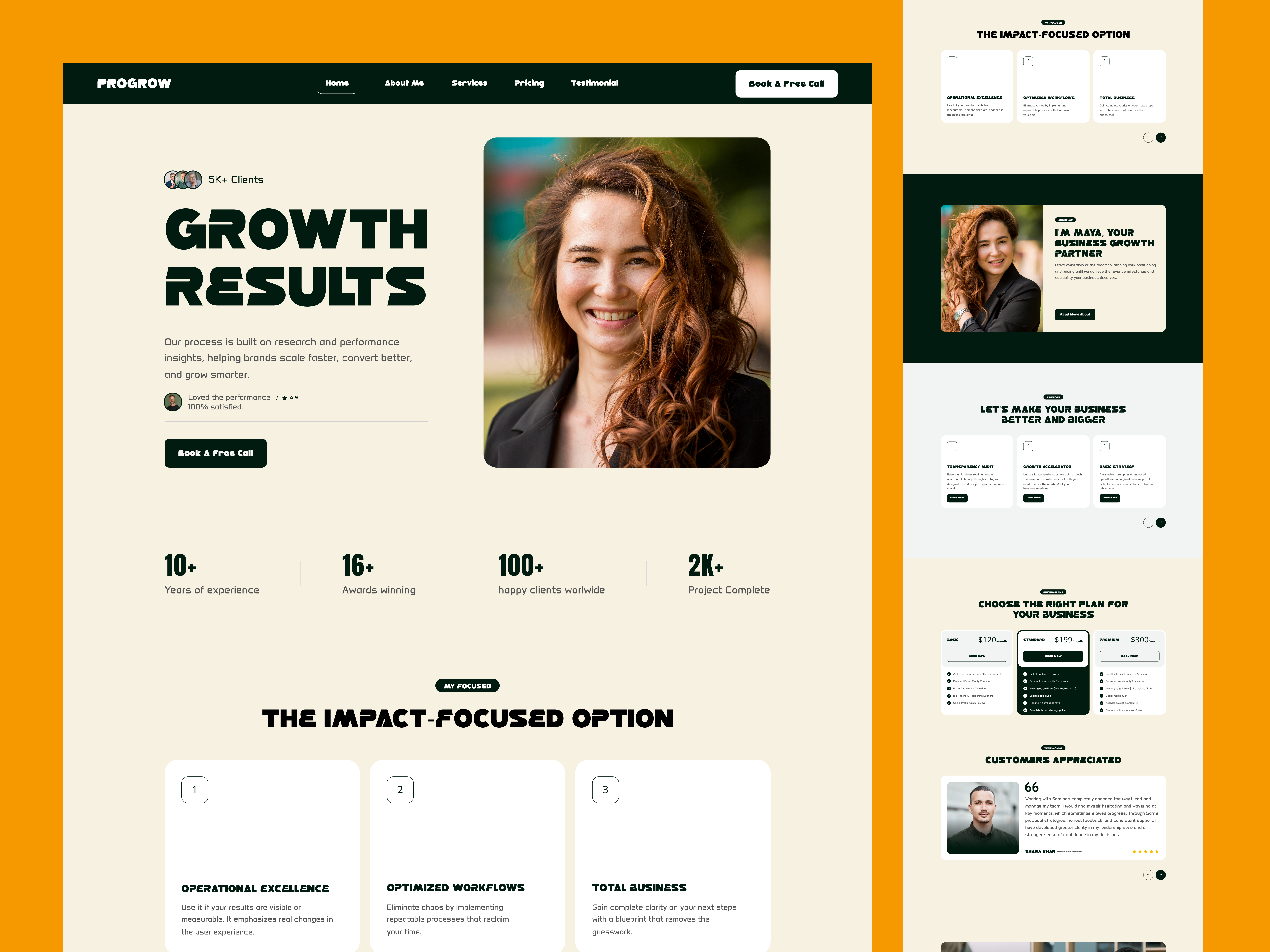Redesign - Coach Website. business growth coach website coach website coach website landing page product design agency startup startup agency startup services ui ux website website agency