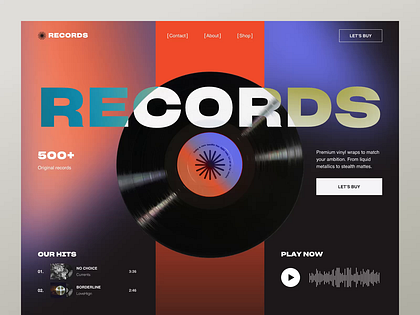 Records — Vinyl Store Landing Page