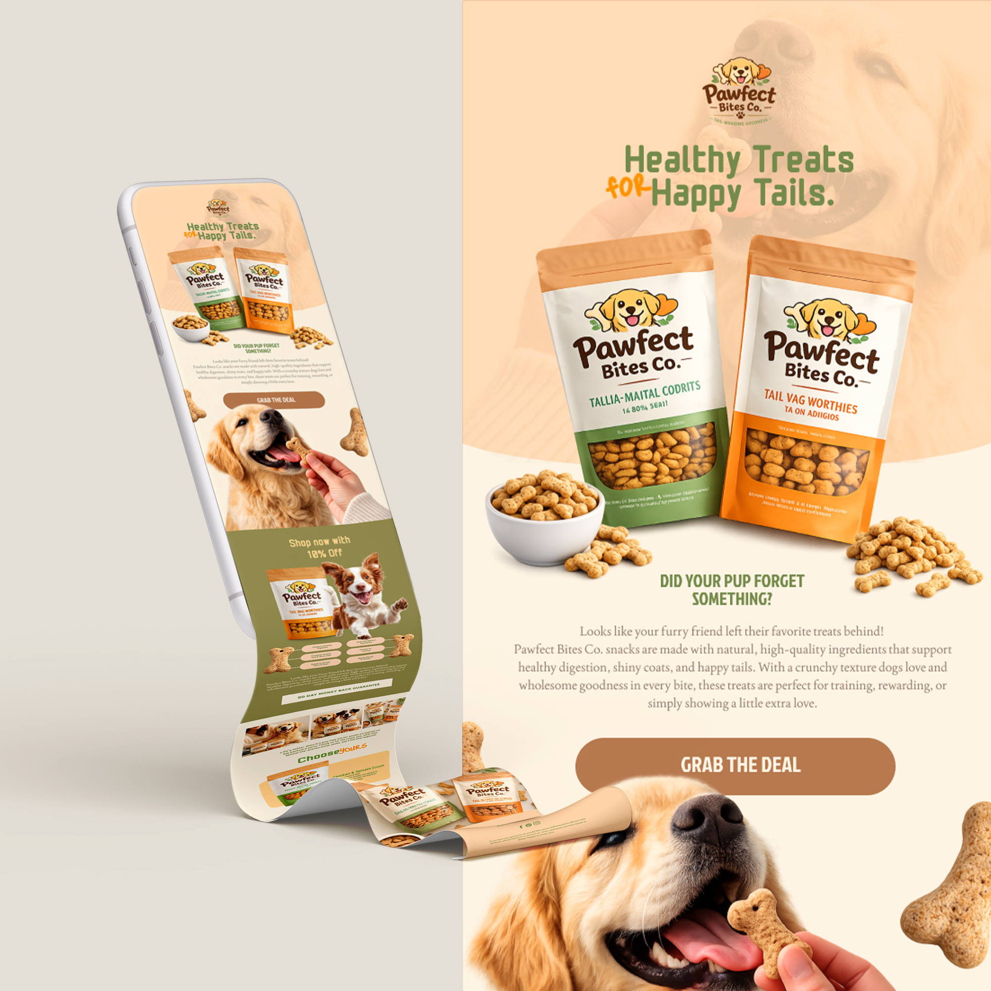 PAWTREAT EMAIL MARKETING BANNER DESIGN banner design brand marketing banner branding design designer email marketing email marketing banner figma graphic design landing page marketing banner ui website