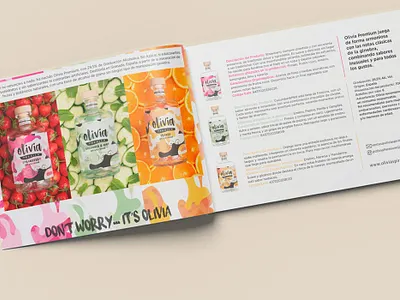Brochure Design for Olivia Premium Gin brochure design graphic design