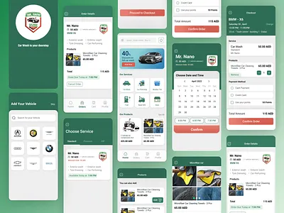 Mr. Nano - Car wash OnDemand App app car ondemand services ui ux wash