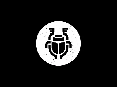 Scarab beatle bug egypt icon logo scarab starup visualidentity